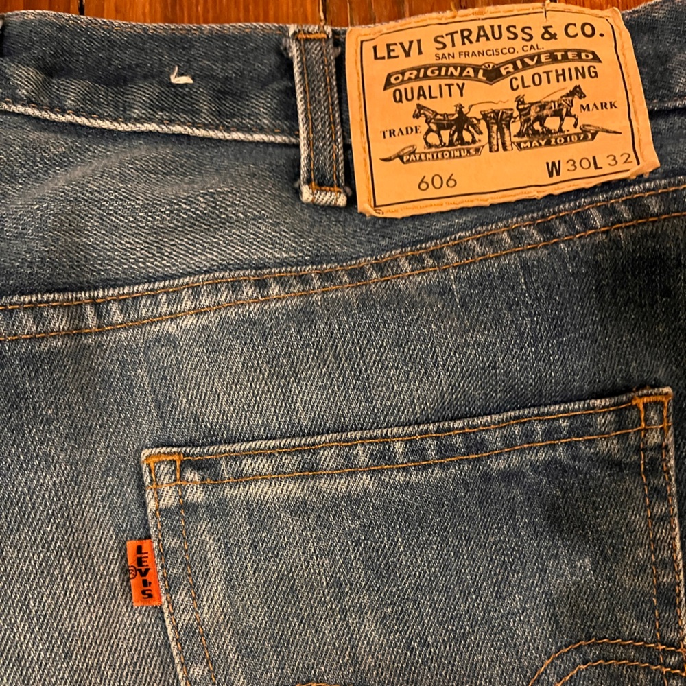 Levi's LVC 606 30x29, Levi’s Vintage, mid-rise